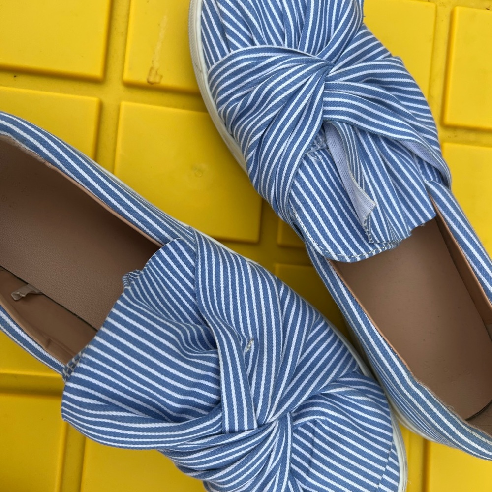 Blue & White Business Casual Flats/Espadrilles